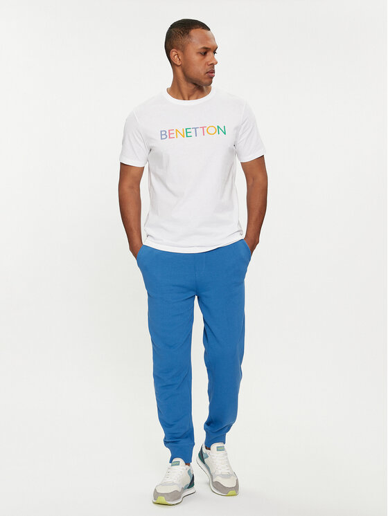 United Colors Of Benetton United Colors Of Benetton Тишърт 3I1XU100A Бял Regular Fit