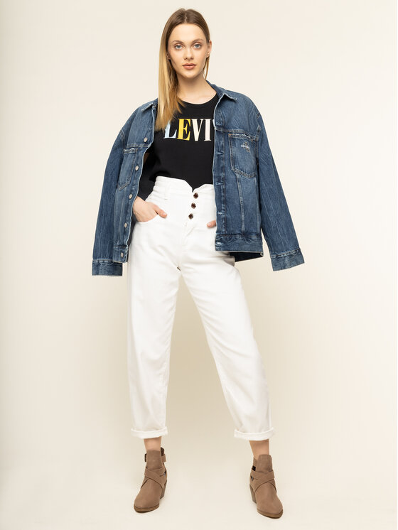 Levi's® Levi's Marškinėliai The Perfect Graphic Tee 17369-0959 Juoda Regular Fit