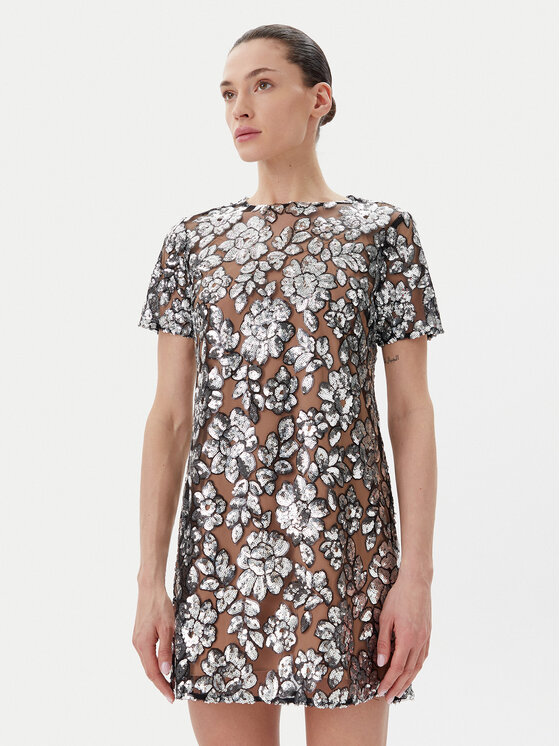 MICHAEL Michael Kors MICHAEL Michael Kors Коктейльна сукня MS582WRHDE Срібний Regular Fit