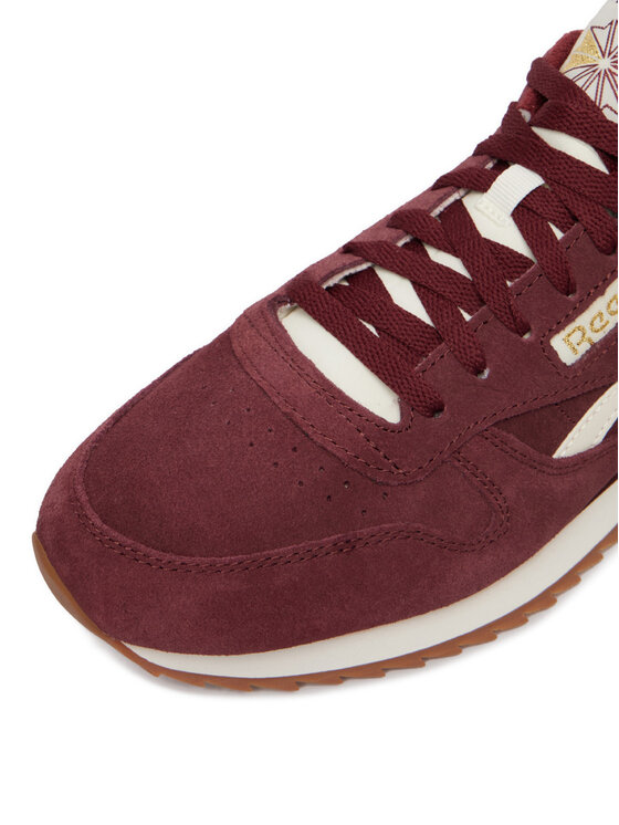 Reebok Reebok Sneakersy EO-CLASSIC LEATHER RIPPLE 100279098 Bordowy