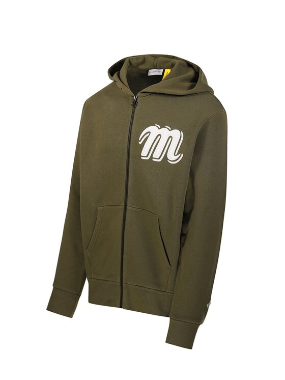 Moncler Moncler Bluza 8G00004 Zielony Regular Fit