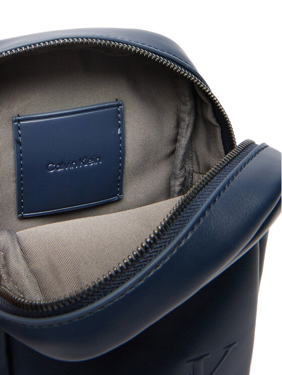 Calvin Klein Calvin Klein Saszetka Bold Ck Slim Reporter LV04D3279G Granatowy