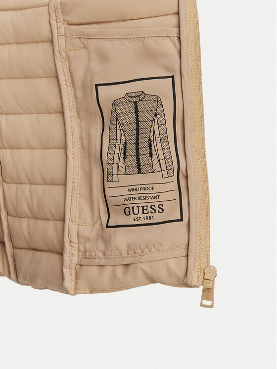 Guess Guess Prijelazna jakna W6YL16 W2891 Bež Slim Fit