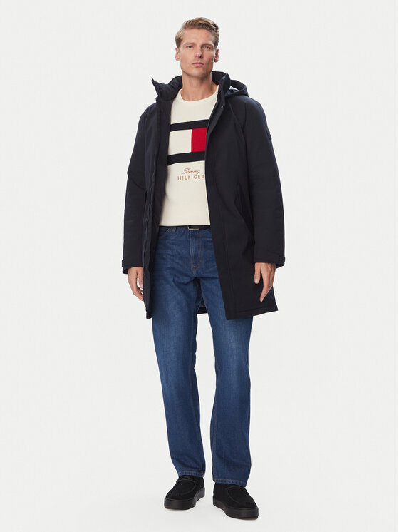 Tommy Hilfiger Tommy Hilfiger Parka MW0MW44989 Tumši zils Regular Fit