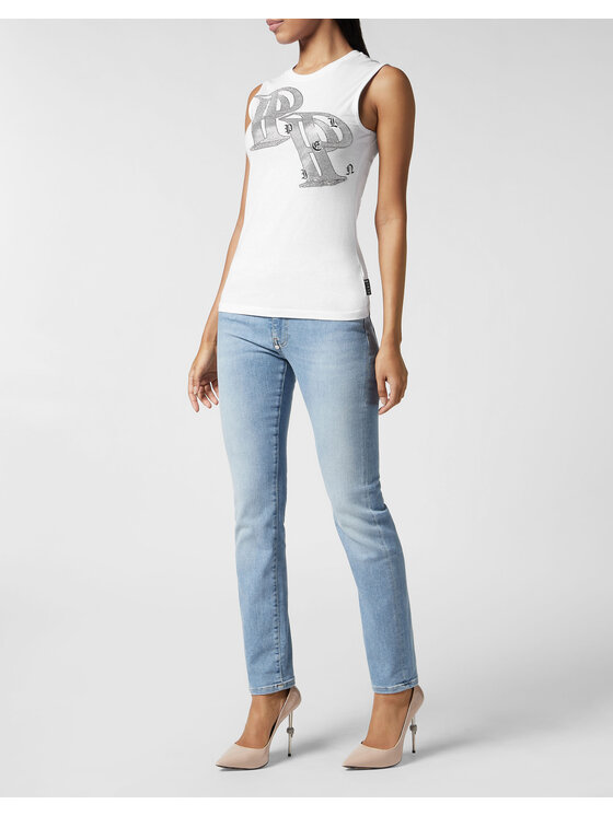 PHILIPP PLEIN PHILIPP PLEIN Tank top 15339 Biały
