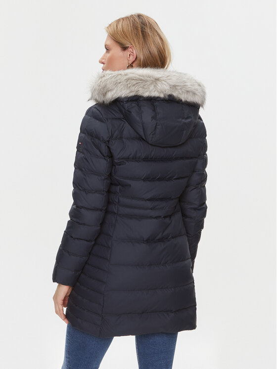 Tommy Hilfiger Tommy Hilfiger Puhovka Tyra WW0WW39747 Mornarsko modra Regular Fit
