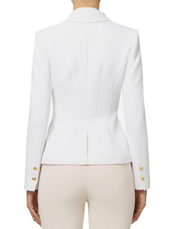 Elisabetta Franchi Elisabetta Franchi Giacca outdoor gi09546e2-360 Bianco Regular Fit