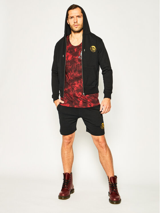 Diesel Diesel Μπλούζα Brondon-Z 00SE8M 0CAND Μαύρο Regular Fit