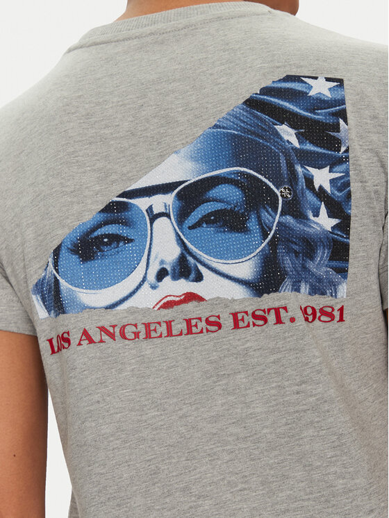 Guess Guess T-shirt W5RI04 I3Z14 Siva Regular Fit