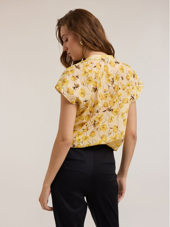 Motivi Motivi Camicia 5011W000487N0S8 Giallo Regular Fit