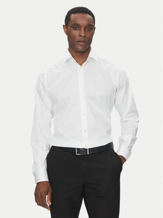 KARL LAGERFELD Košeľa 605038 552602 Biela Modern Fit