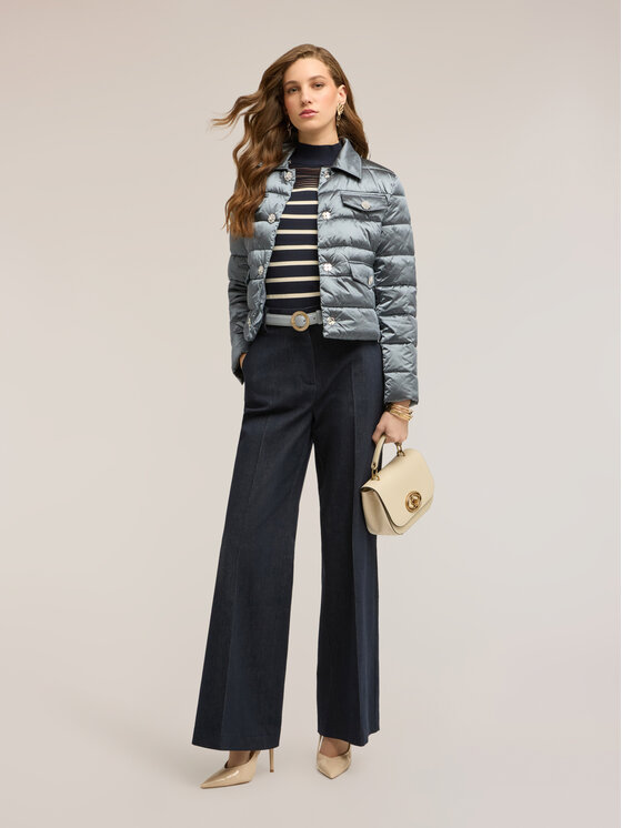 Motivi Motivi Giubbotto piumino F009Q100743N013 Grigio Regular Fit