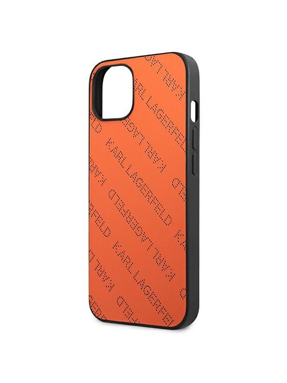KARL LAGERFELD KARL LAGERFELD Etui na telefon Perforated Allover Pomarańczowy