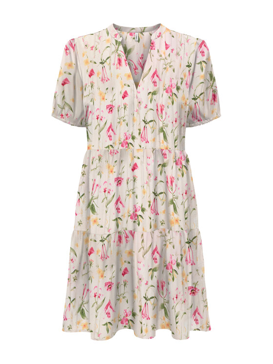 ONLY Sukienka letnia Nova 15222215 Beżowy Regular Fit