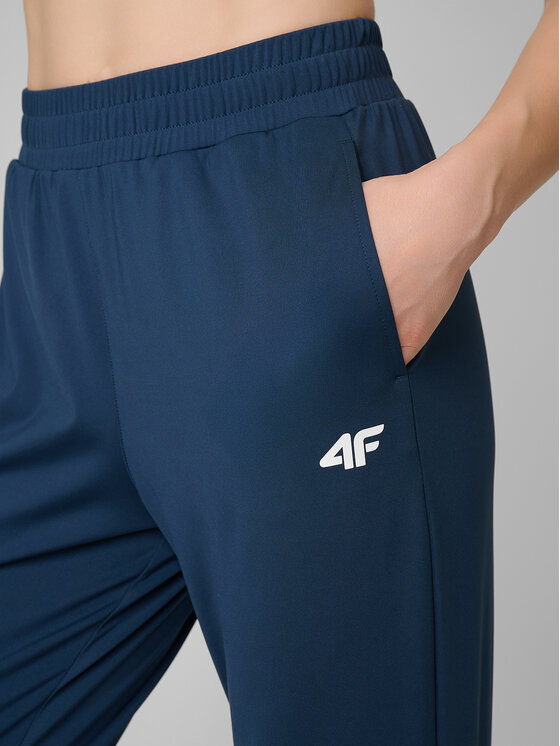 4F 4F Spodnie dresowe BASIC+ Turkusowy Regular Fit