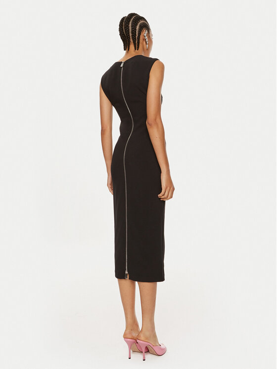PINKO Pinko Koktel haljina Valensole 103960 A20A Crna Slim Fit