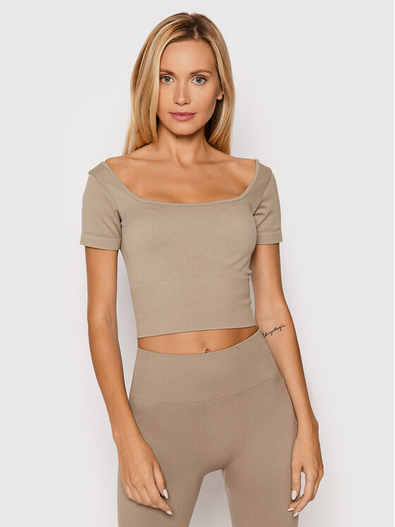 Blusa Alma O1BA16 ZZ04S Beige Slim Fit