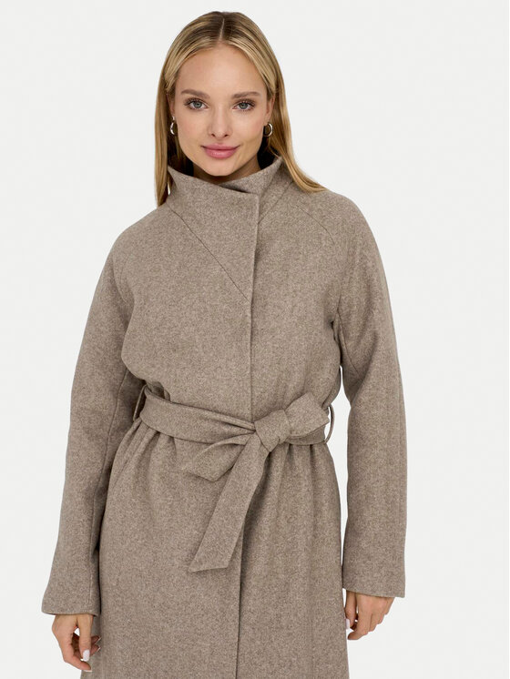 ONLY ONLY Prehodni plašč Emma 15234634 Bež Regular Fit