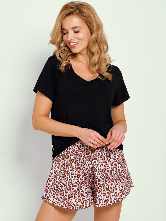 Taro Taro Piżama T3319-01 Czarny Basic Fit