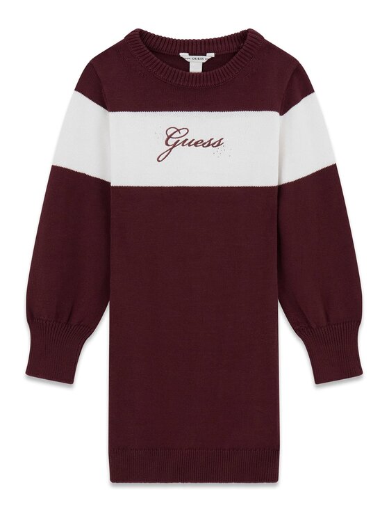 Guess Kids Guess Kids Každodenní šaty 183382 Hnědá Classic Fit