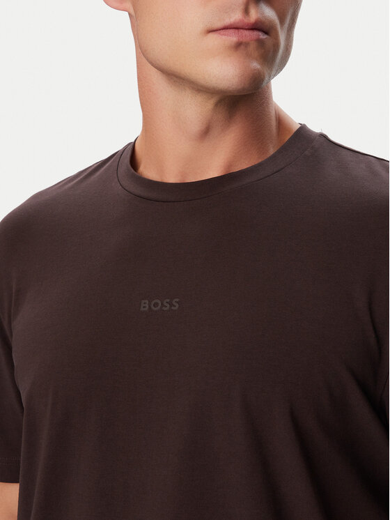 BOSS BOSS T-Shirt 50473278 Dunkelbraun Regular Fit