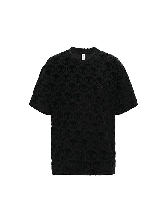 MOSCHINO MOSCHINO T-shirt t-shirt moschino jersey jacquard Nero Regular Fit