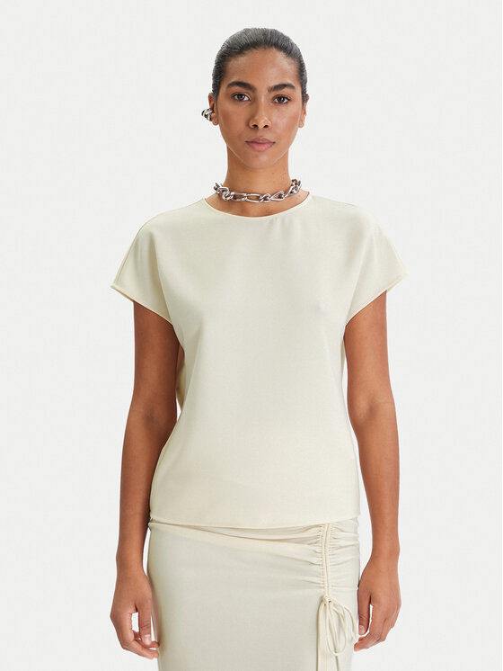 Patrizia Pepe Patrizia Pepe Blusa 8C0848/A701-W409 Écru Regular Fit