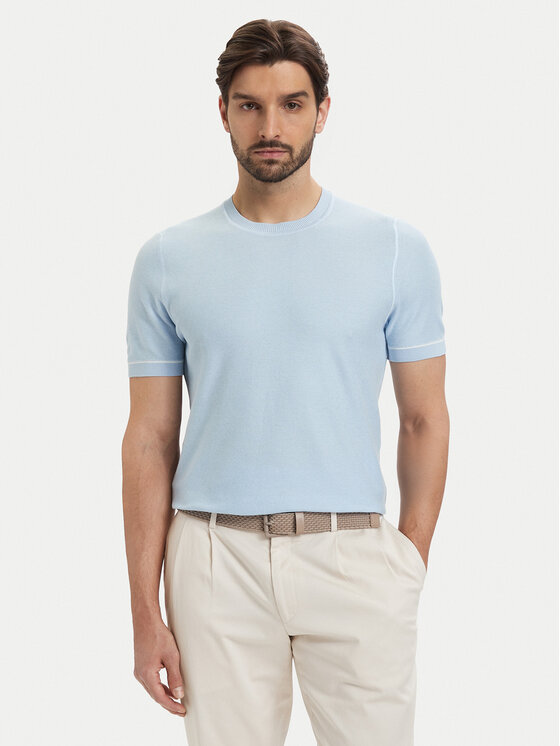 BOSS BOSS Džemperis H-Nalon 50560482 Zils Regular Fit