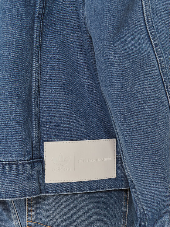 adidas adidas Giacca di jeans KSENIASCHNAIDER 3-Stripes IS1742 Blu Loose Fit