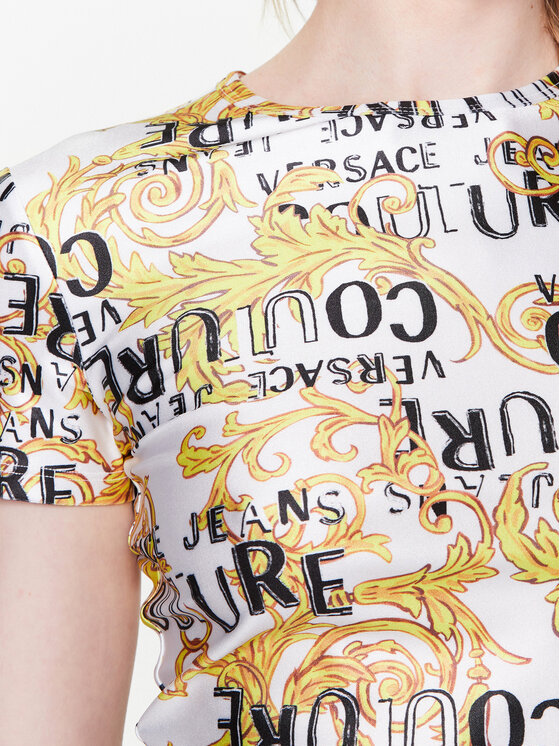 Versace Jeans Couture Versace Jeans Couture T-shirt 74HAH602 Bianco Regular Fit