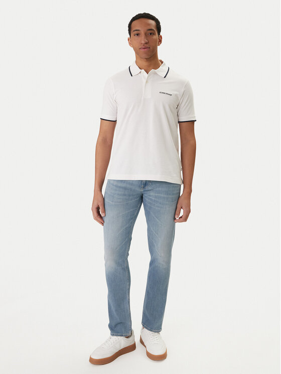 Guess Jeans Guess Jeans Polokošeľa M6RP24 KCJV1 Biela Regular Fit