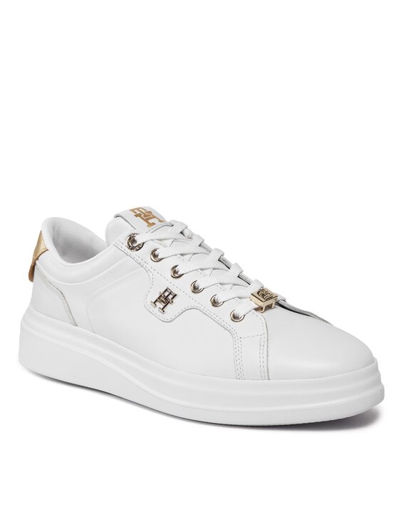 Tommy Hilfiger Tommy Hilfiger Сникърси Pointy Court Sneaker Hardware FW0FW07780 Бял