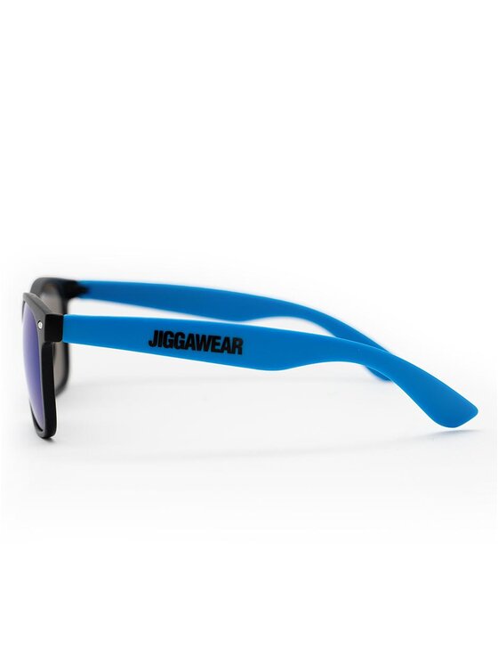 Jigga Wear Jigga Wear Okulary przeciwsłoneczne Okulary Przeciwsłoneczne Wayfarer Czarne / Niebieskie Jigga Wear Z Filtrem UV 400 Name Color uni Czarny