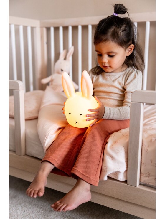 Trixie Baby Trixie Baby Lampka nocna Silikonowa lampka nocna - Królik Różowy