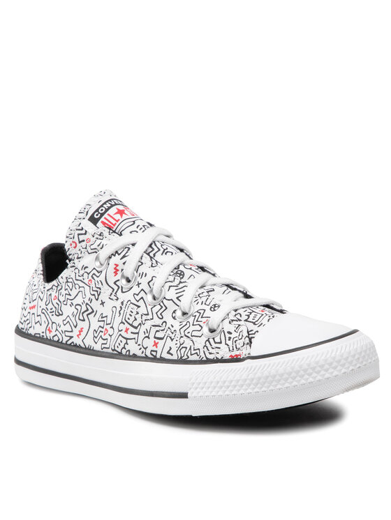 converse pro leather trainers in white and zebra