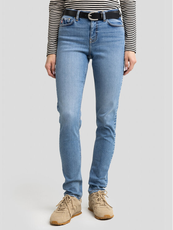 BIG STAR BIG STAR Jeansy KATRINA_HIGH_WAIST_355_190 Niebieski Slim Fit