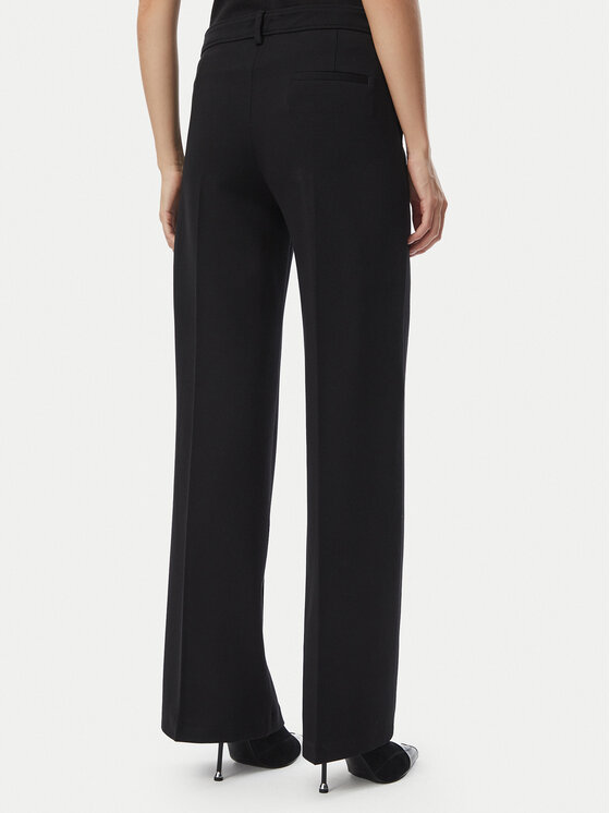 Liu Jo Liu Jo Bavlnené nohavice WF6361 J9189 Čierna Relaxed Fit