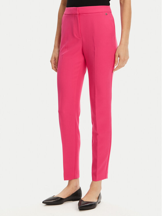 HUGO HUGO Pantaloni din material Hagonia-1 50539991 Roz Slim Fit