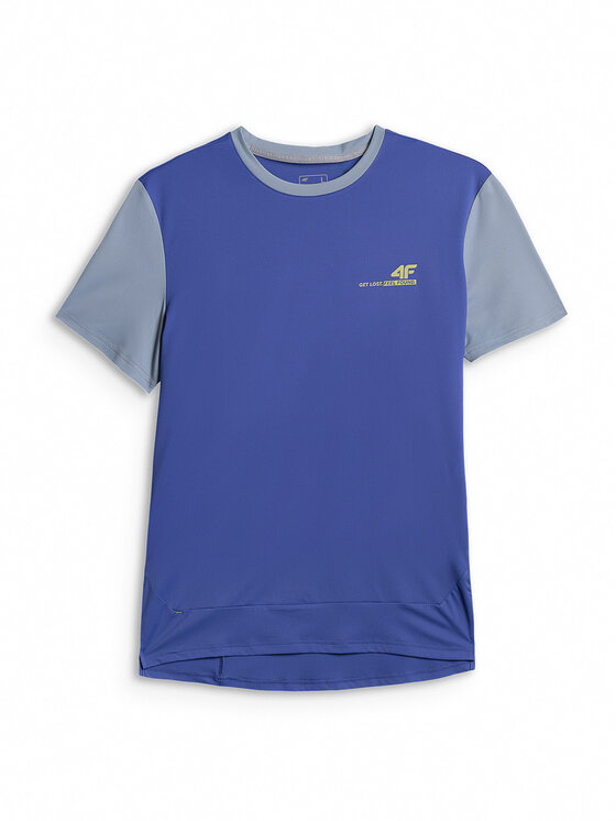 4F 4F Koszulka rowerowa GET LOST FEEL FOUND Fioletowy Regular Fit
