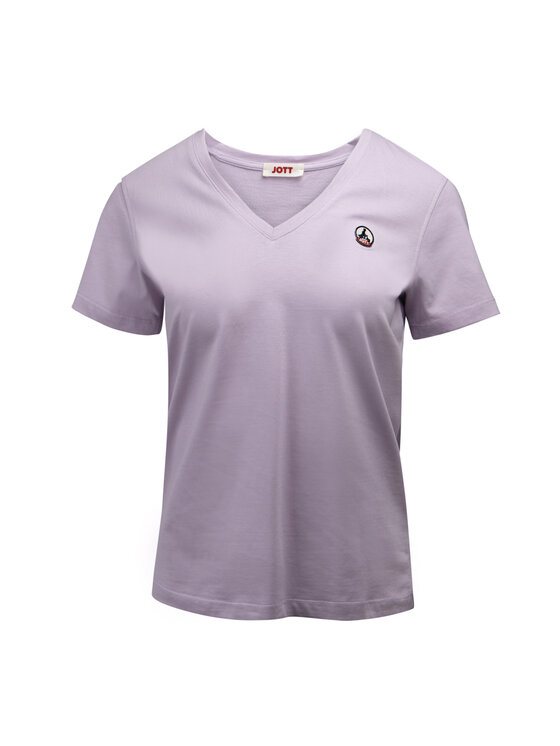 Jott Jott T-Shirt SS24WTSH10-40A_M Fioletowy Regular Fit
