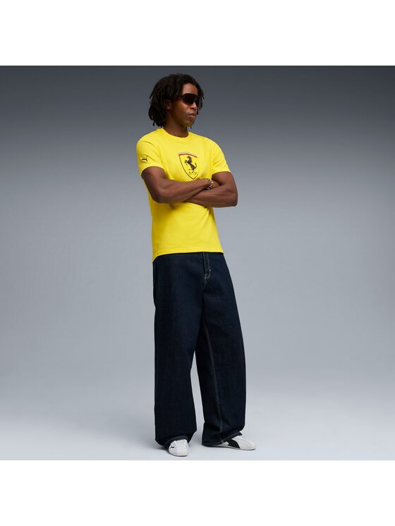 Puma Puma T-Shirt 632783 Żółty Regular Fit