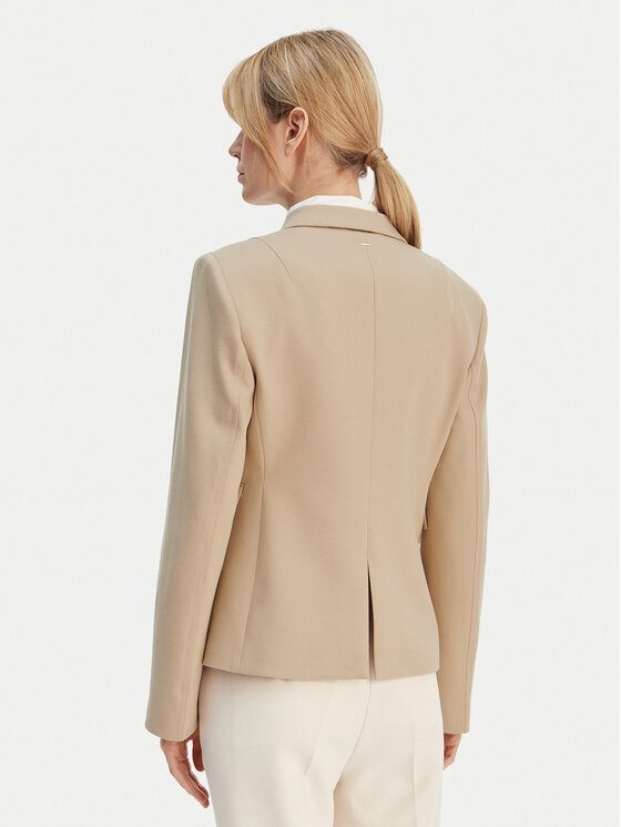 BOSS BOSS Marynarka Jia14 50556336 Beżowy Slim Fit