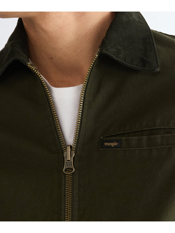 Wrangler Wrangler Kurtka przejściowa 112387065 Zielony Regular Fit