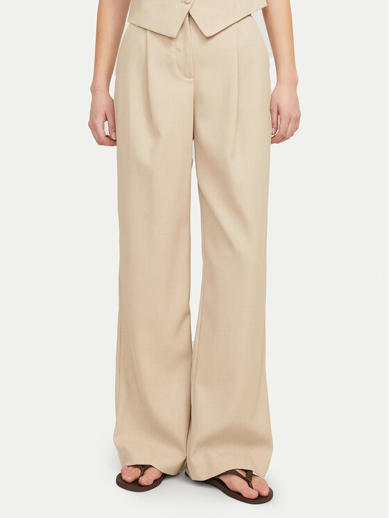 JJXX JJXX Pantaloni din material Ellis 12268837 Bej Wide Leg