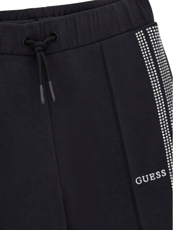 Guess Guess Spodnie dresowe J6RB17 KCAY2 Czarny Regular Fit