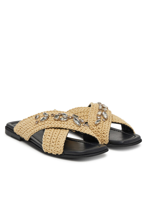 Inuikii Inuikii Klapki Woven Strap Stones 70104-367 705 Beżowy