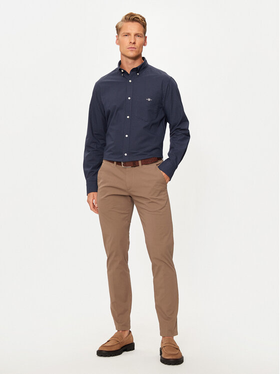 Gant Gant Košile 3240160 Tmavomodrá Regular Fit
