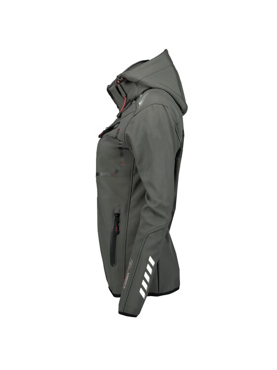 Geographical Norway Geographical Norway Kurtka softshell WW1972F/GN/Dark Grey / Black Szary Regular Fit