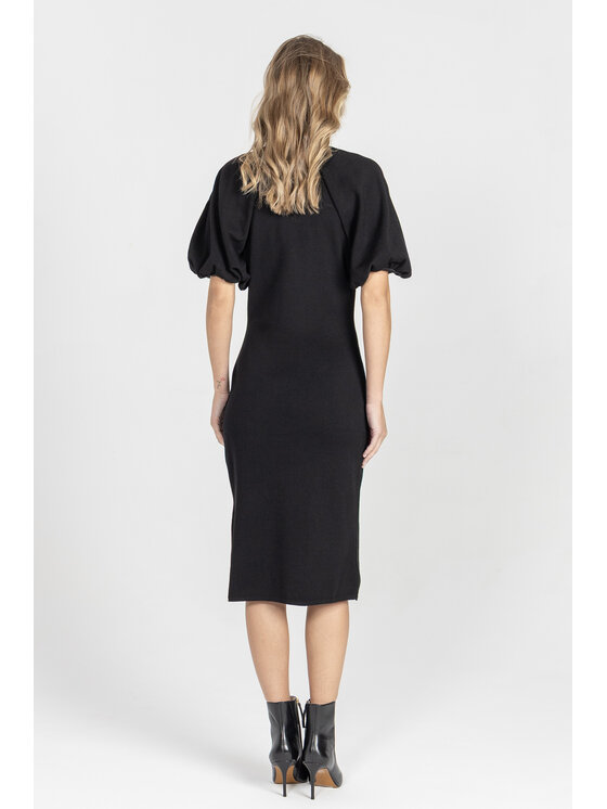 Deni Cler Milano Deni Cler Milano Sukienka elegancka T-DC-357D-E5-20-90-1 Czarny Regular Fit