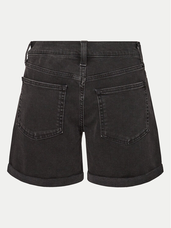 Gap Gap Szorty jeansowe 570596-03 Czarny Regular Fit